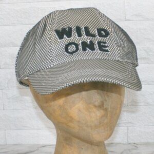 I. SHALOM Wild One Baseball Cap Tweed Embellished Trucker Hat Black Unisex